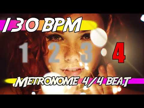 ✅ 130 BPM - 4/4 Metronome 🕰 Ten minutes of click track