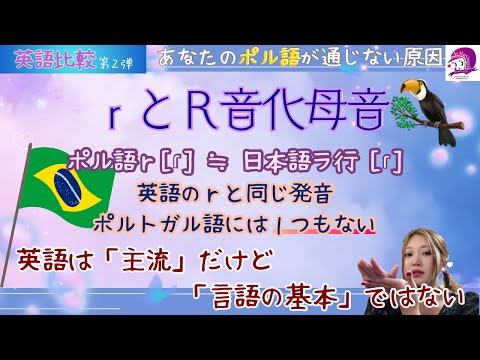 こども文化学科 【ポルトガル語】ｒとR音化シュワー音【英語】