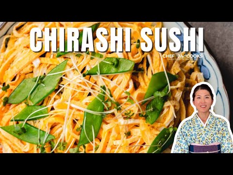 Vegetarian Chirashi Sushi | Beautiful Japanese Sushi Bowl Recipe