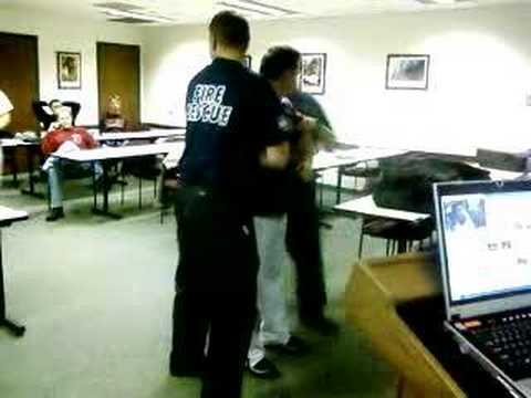 fireman getting tazered