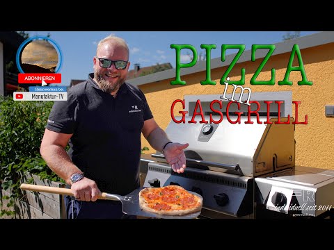 Pizza im Gasgrill backen