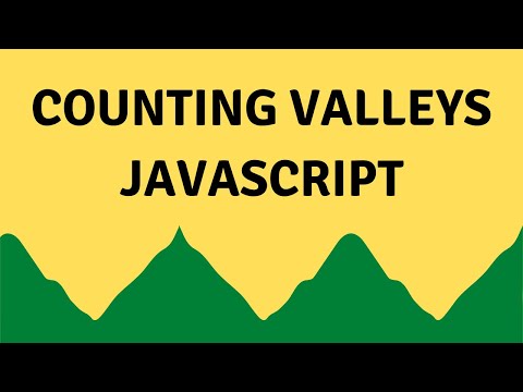 Counting Valleys Hackerrank Solution Javascript 4k