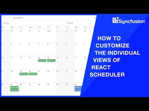 How to Customize the Individual Views of React Scheduler
