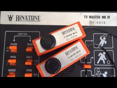 Pong Retro Gaming 1977 -  Binatone TV Master IV Cheat Demo - Football, Squash and Tennis