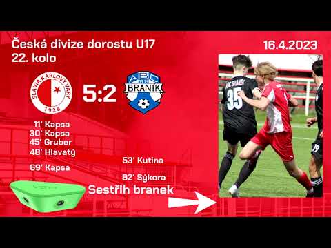 FC Slavia Karlovy Vary U17 5:2 ABC Braník fotbal U17