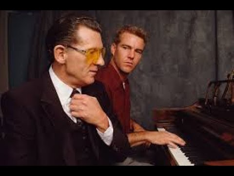 Jerry Lee Lewis & Dennis Quaid - Behind The Scenes Of 'Great Balls Of Fire' Movie, filmed 1988.