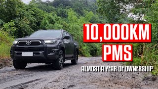 Toyota Hilux Conquest 10,000KM PMS | Almost a Year of Ownership