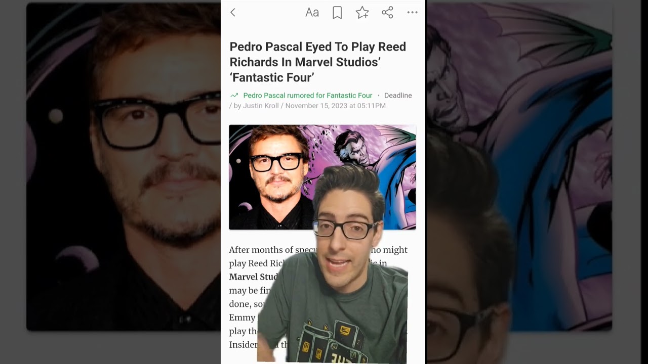 Pedro Pascal as Reed Richards is very smart casting #pedropascal #marvel #fantasticfour #mcu