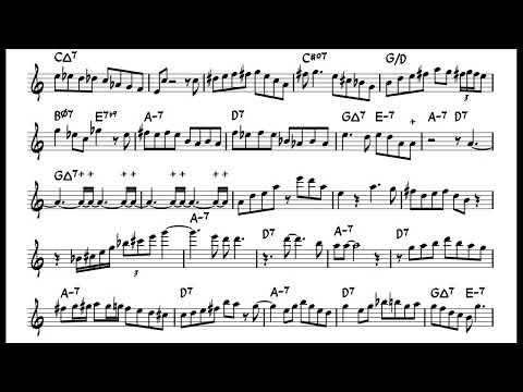 Three O'clock In The Morning - Dexter Gordon - Bb Tenor Saxophone Transcription