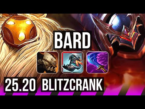 BARD & Jinx vs BLITZCRANK & Miss Fortune (SUP) | 6/3/21 | NA Grandmaster | 25.20