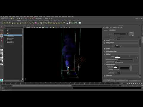 Physically-based OpenVDB volume rendering in the Maya viewport.