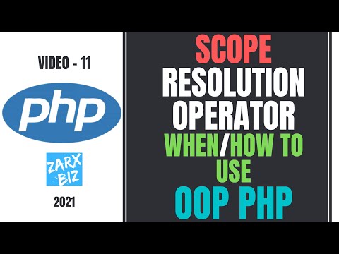 11 Scope Resolution Operators In Oop Php Object Oriented Php Tutorial Php Tutorial
