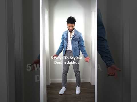 5 WAYS TO STYLE A DENIM JACKET | Mens Fall Outfits