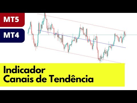 Indicador de Canais de Tendência para MT4 e MT5