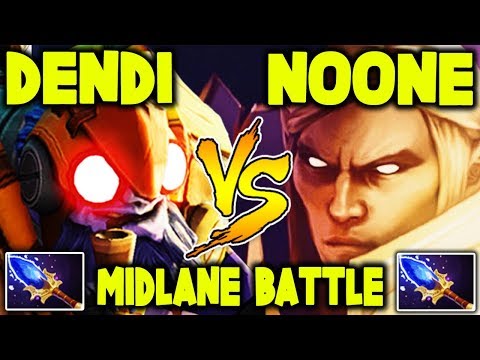Battle Of Mid Lane Dendi Tinker Vs Noone Invoker - Let The Battle Begin