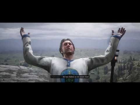 RDR2 RARE CUTSCENE what happens when you kill the chelonian leader