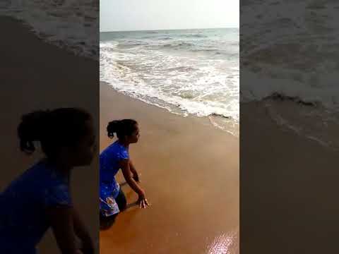 Enjoying in Beach with sis||Priya nainika