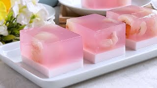 Lychee Agar-agar Jelly Recipe | Agar-agar Recipes | 荔枝燕菜糕果冻食谱