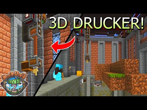 Drecksrakete aus dem 3D Drucker & großer Rundgang! - Minecraft Create Live 2 #49