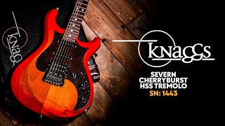 Video thumbnail for Peach Picks! | Knaggs Chesapeake Series | Severn Trem HSS - Cherryburst | SN: 1443 by Peach Guitars