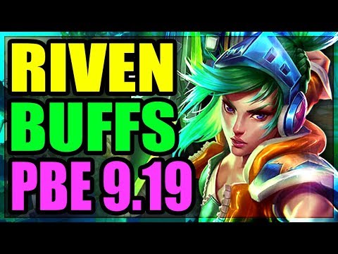 *NEW RIVEN DAMAGE BUFFS* Testing Riven on PBE - Full Riven Gameplay (Patch 9.19) League of Legends