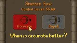 Accurate vs Rapid - Ranged Attack Styles OSRS