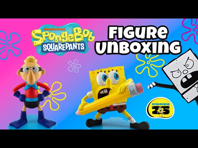Vídeo relacionado con NECA Bob Esponja | Figuras coleccionables de escala de 5 pulgadas con licencia oficial, paquete de 2 unidades, exclusivo de Amazon, Bob Esponja y DoodleBob