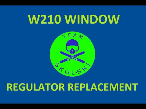 W210 Mercedes Window regulator replacement