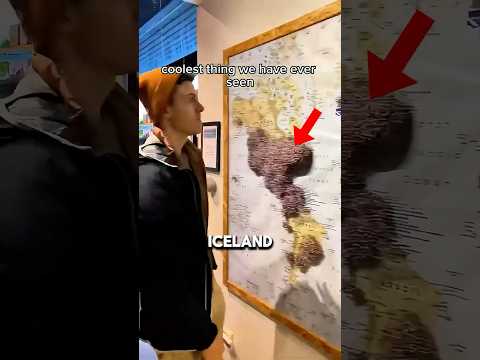 Coolest World Map In Iceland! 🗺️🇮🇸 (🎥@Quenchyouradventure)