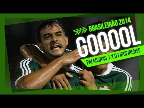 Gol - Palmeiras 1 x 0 Figueirense - Brasileirão 2014
