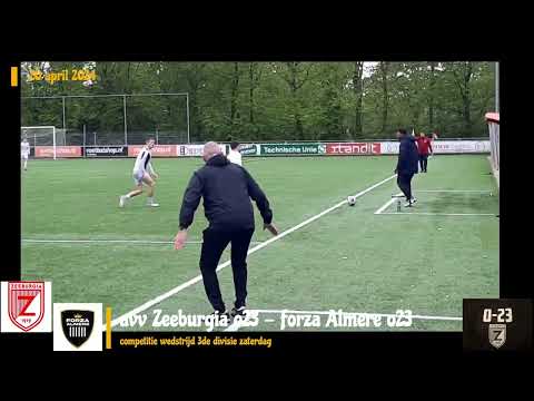 avv Zeeburgia o23 - Forza Almere o23 (0-1) 1-1