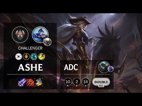 Ashe ADC vs Senna - KR Challenger Patch 10.18