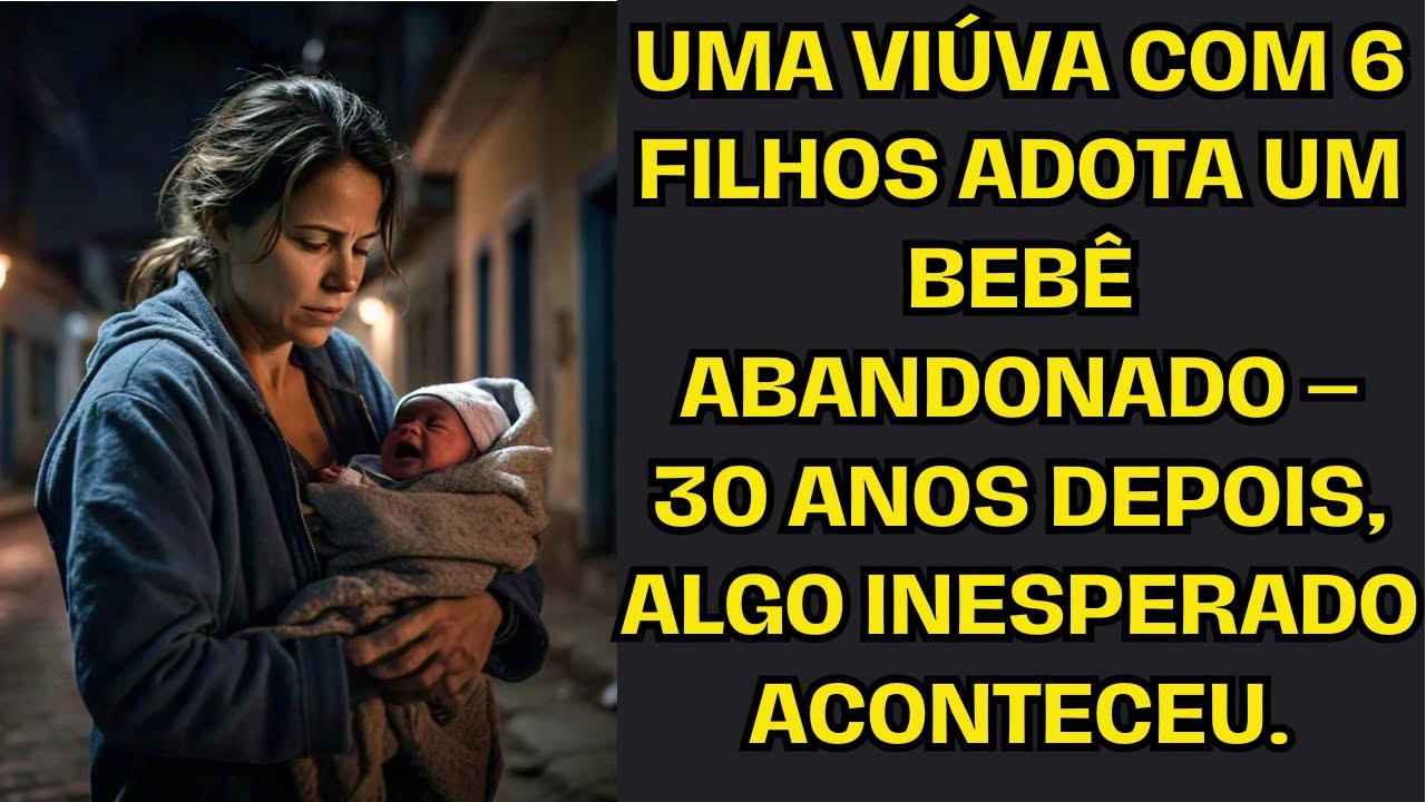 Uma viúva com 6 filhos adota um bebê abandonado – 30 anos depois, algo inesperado aconteceu.