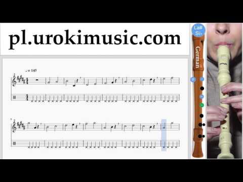 Jak Grać Na Flecie Prostym (Niemiecki) David Guetta, Justin Bieber - 2U Tabulatura Lekcje Część 1