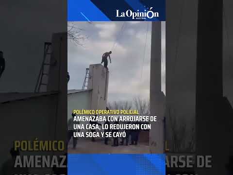 Riesgoso operativo para rescatar a un hombre en crisis