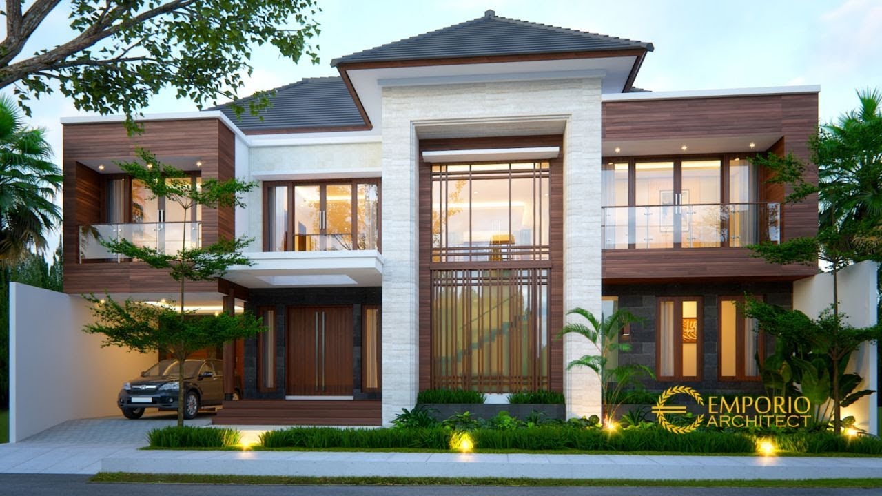 Desain Rumah Modern 2 Lantai Ibu Lisa Kediri