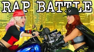 Harley Quinn vs Batgirl Princess Rap Battle DC Girls. Family Friendly from DisneyToysFan