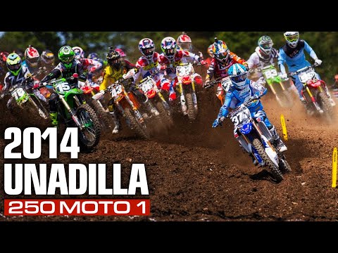 FULL MOTO! 2014 Unadilla 250 Moto 1| Pourcel, Martin, Musquin, Wilson & More Battle