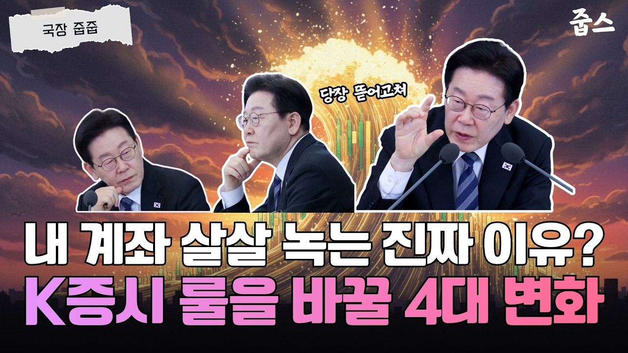코스피 6000시대 온다? 청와대가 작정하고 뽑아든 K증시 밸류업 칼춤