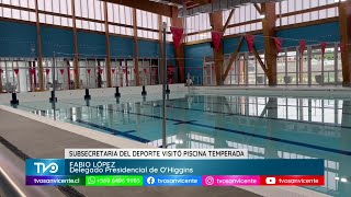 Piscina temperada en Rancagua entra a etapa final tras inspección de autoridades