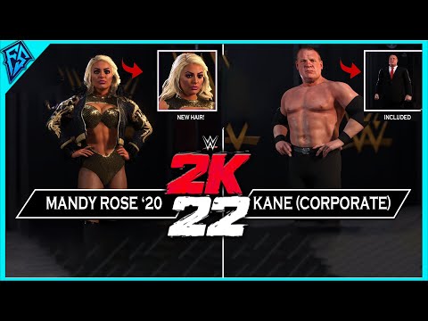How to play as CORPORATE KANE (MyRise) and MANDY ROSE '20 in WWE 2K22!