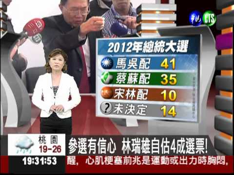 參選有信心 林瑞雄自估4成選票!