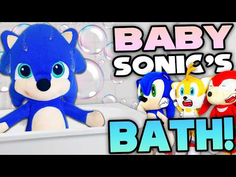 Baby Sonic's Bath! - Sonic and Friends