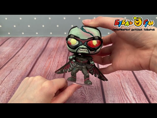 Фигурка коллекционная Funko POP Marvel Cокол зомби  - видео