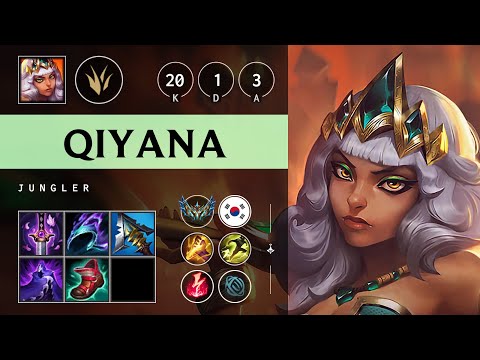 Qiyana Jungle vs Xin Zhao - KR Challenger Patch 25.17