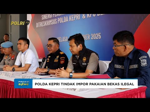 POLDA KEPRI&ndash;BEA CUKAI BATAM UNGKAP PAKAIAN BEKAS ILEGAL DENGAN 5 PELAKU DIAMANKAN