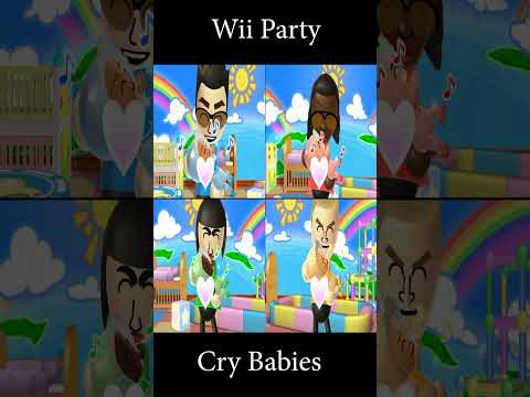 Wii Party - Cry Babies Minigames - Tunlin Vs Jackie Vs Marisa Vs Tyrone