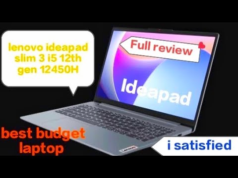 lenovo ideapad slim 3 i5 12th gen 12450H best budget laptop | 16GB Ram + 512 GB SSD  🔥best laptop 🔥