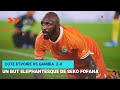 Cote d'Ivoire vs Gambie 2-0 Résumé du match avec un but éléphantesque de SEKO Fofana