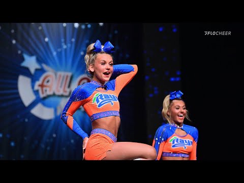 The Stingrays Allstars Orange - Level 6 Senior Large - 2026 All Out Grand Nationals